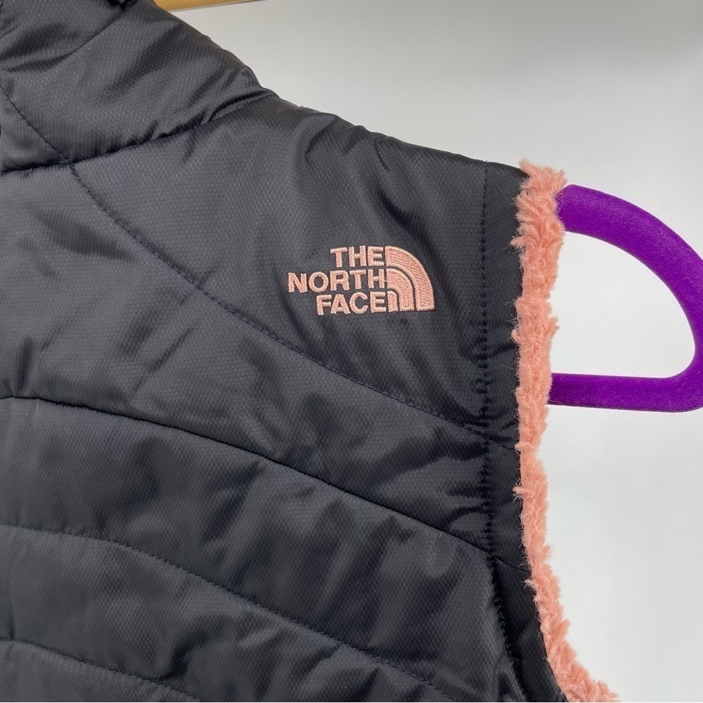 The North‎ Face Pink/Black Reversible Quilted Vest XS B151 - Picture 7 of 15